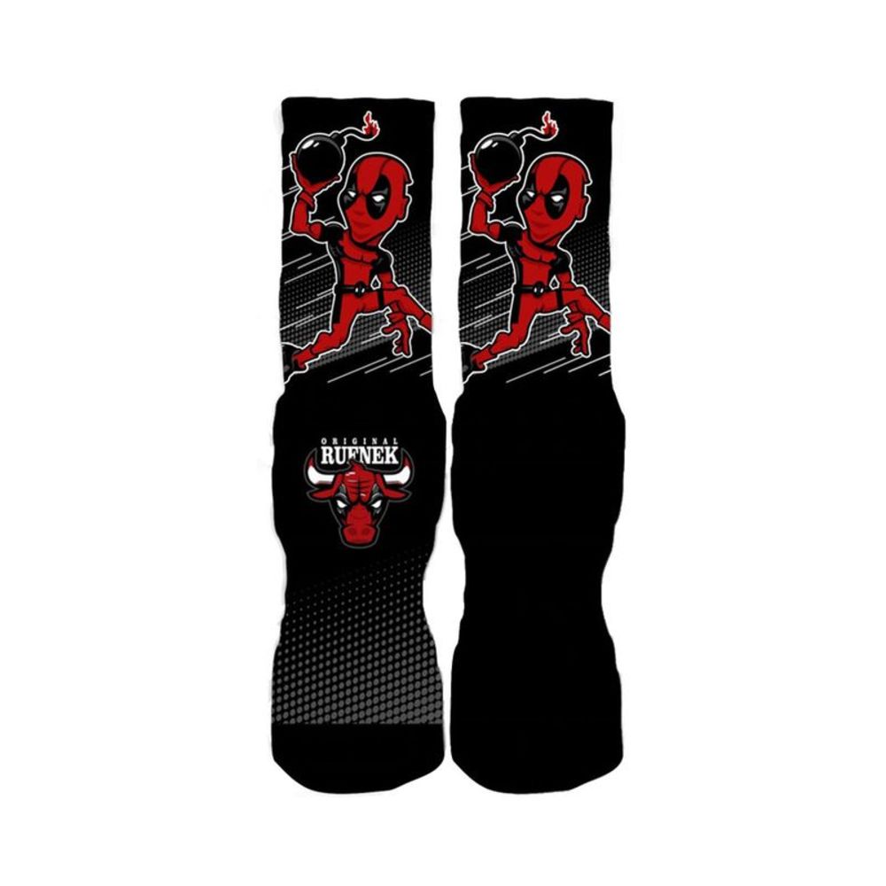 Rufnek Deadpool Bredpool Skyhigh Socks